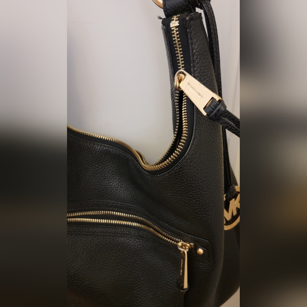 Michael Kors Black Pebbled Leather Bag - Picture 7 of 7